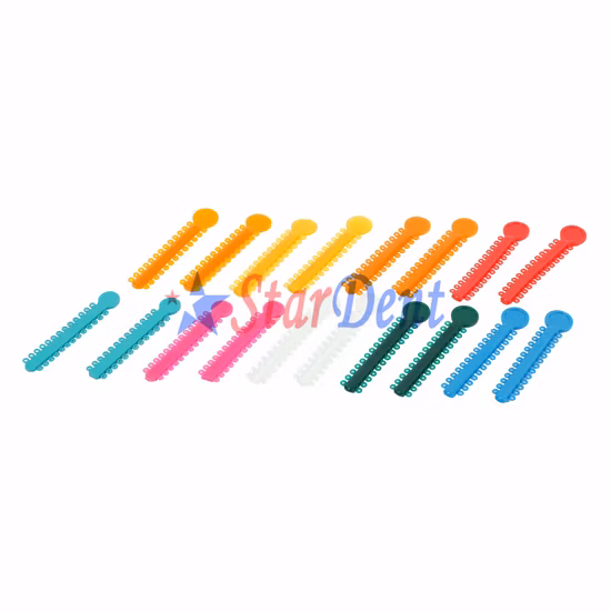 Good Quality 44 Colors Orthodontics Ligature Ties/ Dental Elastic Ties