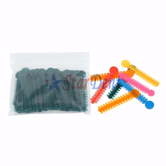 Good Quality 44 Colors Orthodontics Ligature Ties/ Dental Elastic Ties