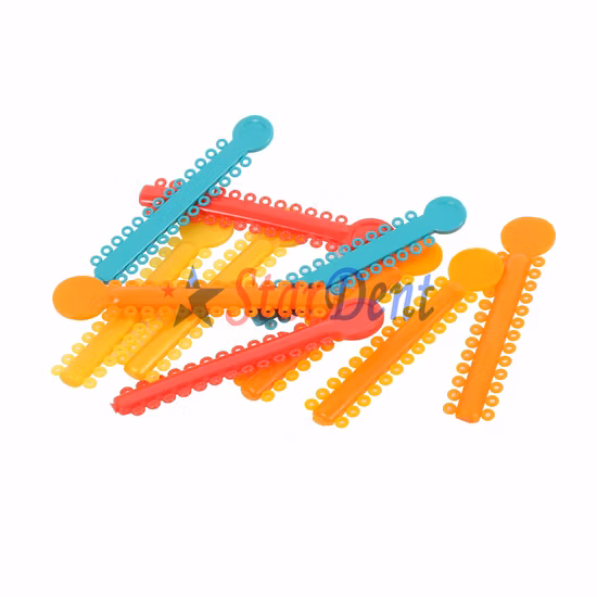 Good Quality 44 Colors Orthodontics Ligature Ties/ Dental Elastic Ties