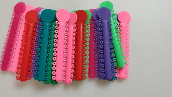 Good Quality 44 Colors Orthodontics Ligature Ties/ Dental Elastic Ties